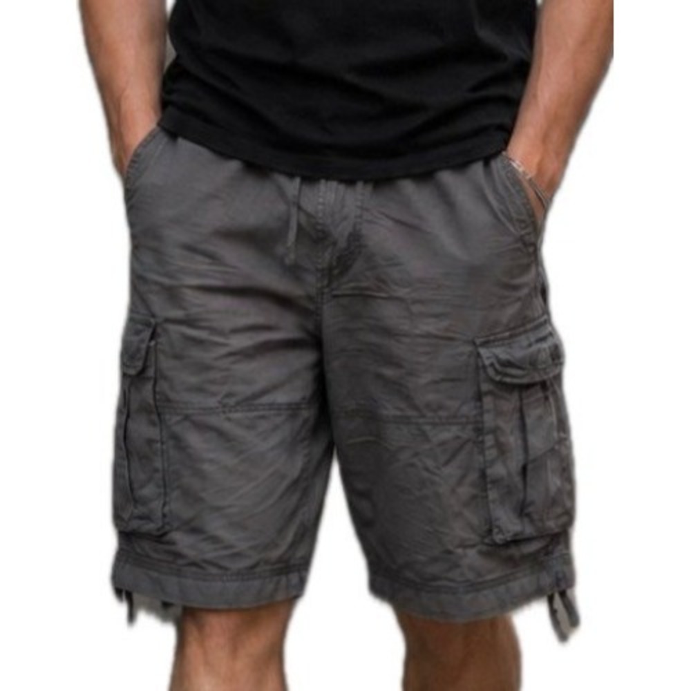 VTG Y2K Champs Sports Gear Gray Cargo Shorts. Men's Size 32x12.